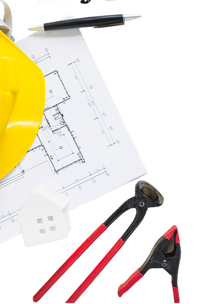 Construction tools and safety gear